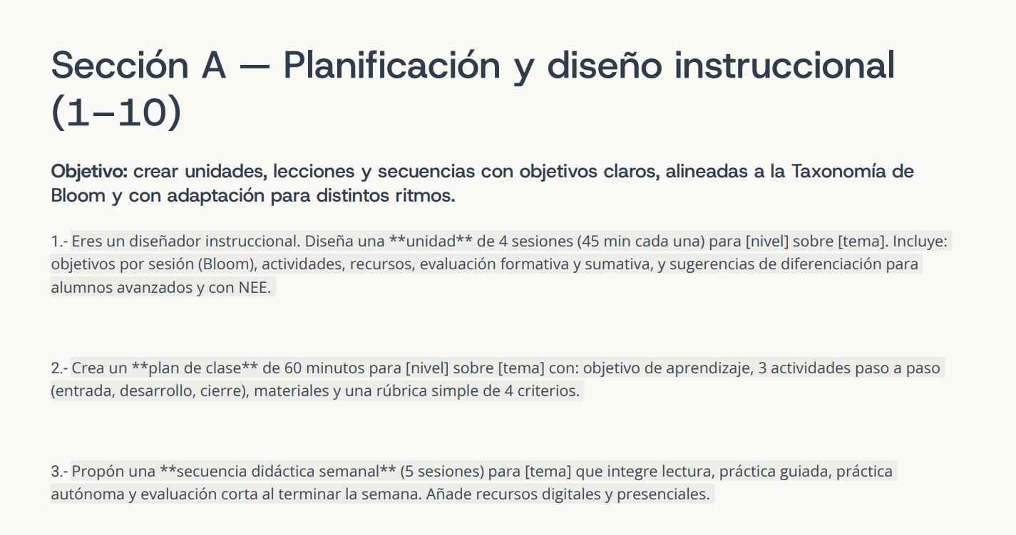 ChatGPT para docentes ejemplo 2